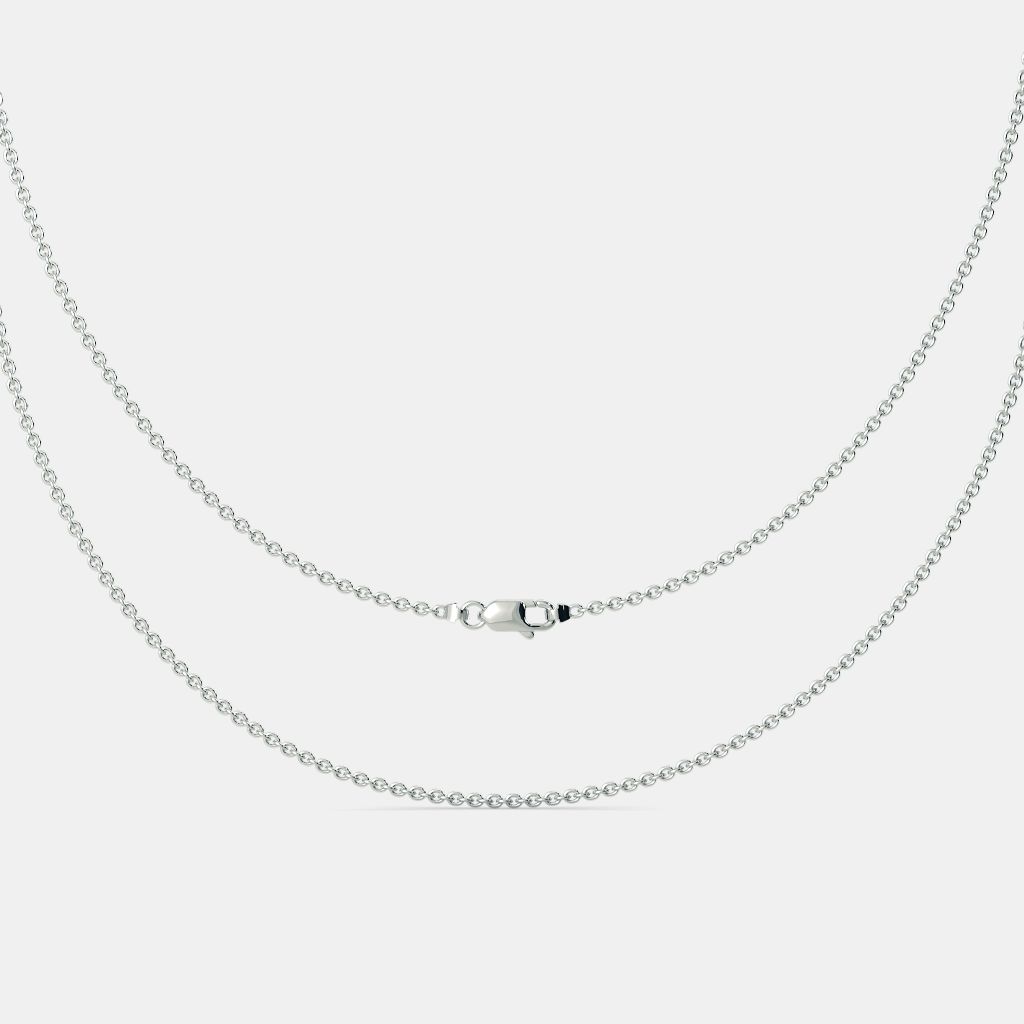 White gold cable chain Clearance
