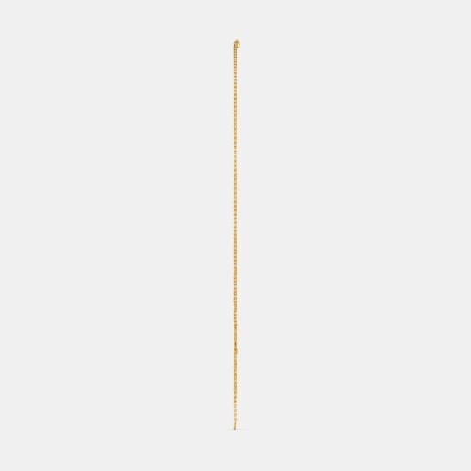 Diamond Necklace In Yellow Gold (5.77 Gram) With Diamonds (0.125 Ct)