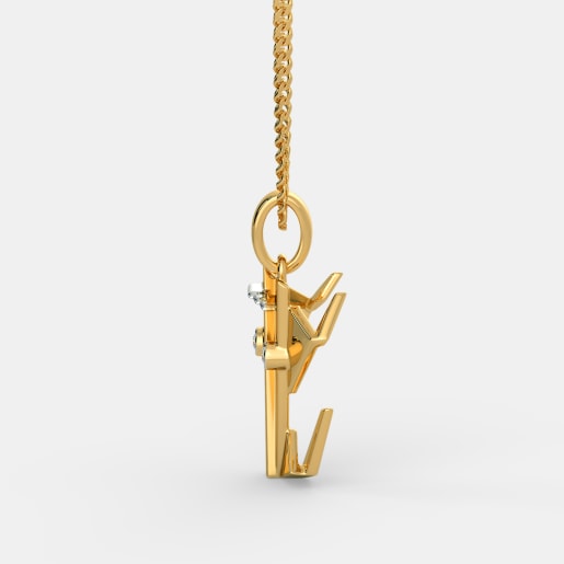 Diamond Pendant In Yellow Gold (3.23 Gram) With Diamonds (0.020 Ct)