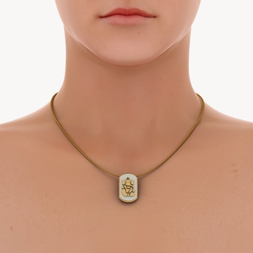 Diamond Pendant In Yellow Gold (4.29 Gram) With Diamonds (0.010 Ct)